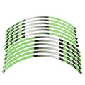 17" Rim Stripes Wheel Tape Decals Green for KAWASAKI NINJA 1000 250 300 (2011-2023)