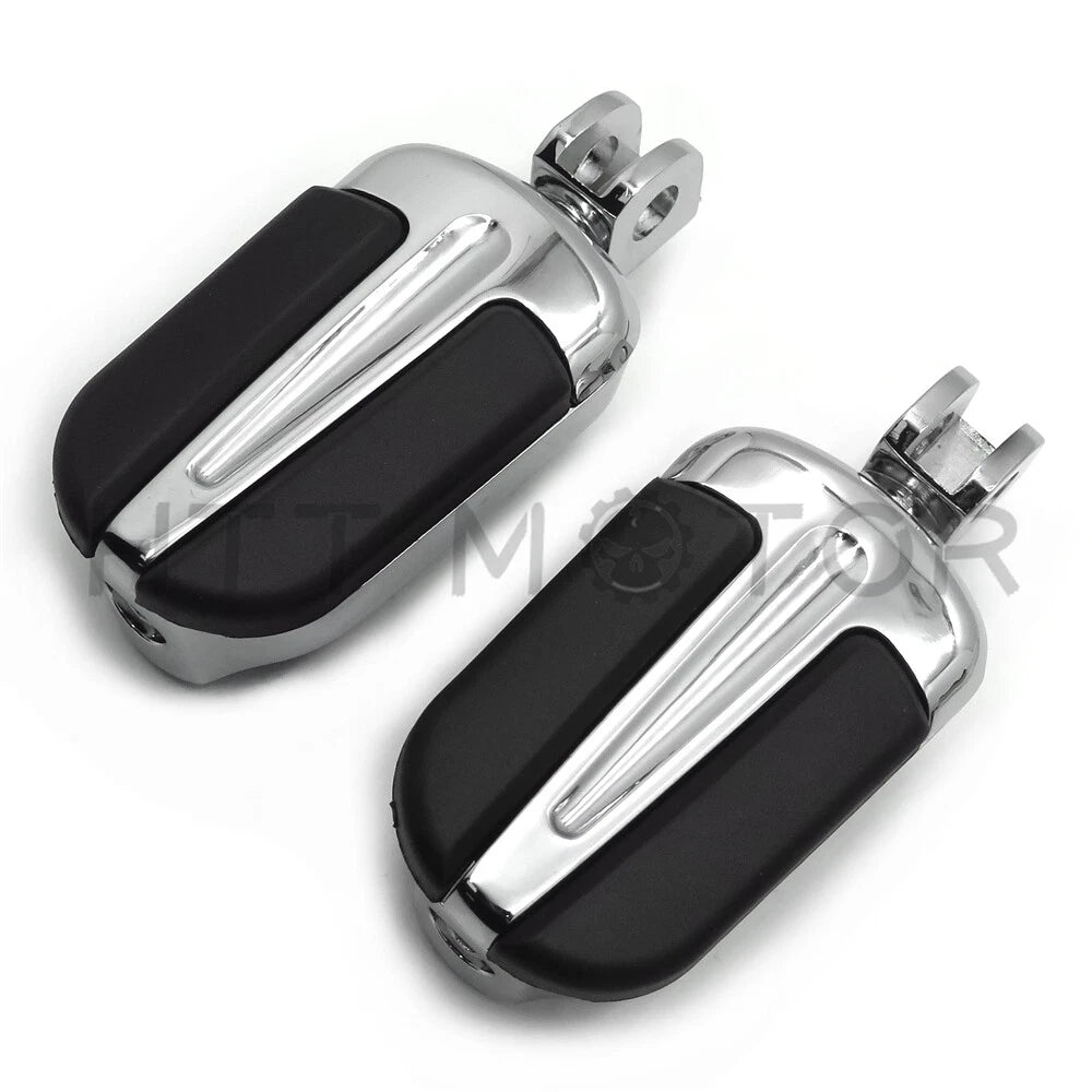 Slipstream Chrome Footpegs for Suzuki Boulevard M95, Marauder 1600 (2005–2009)