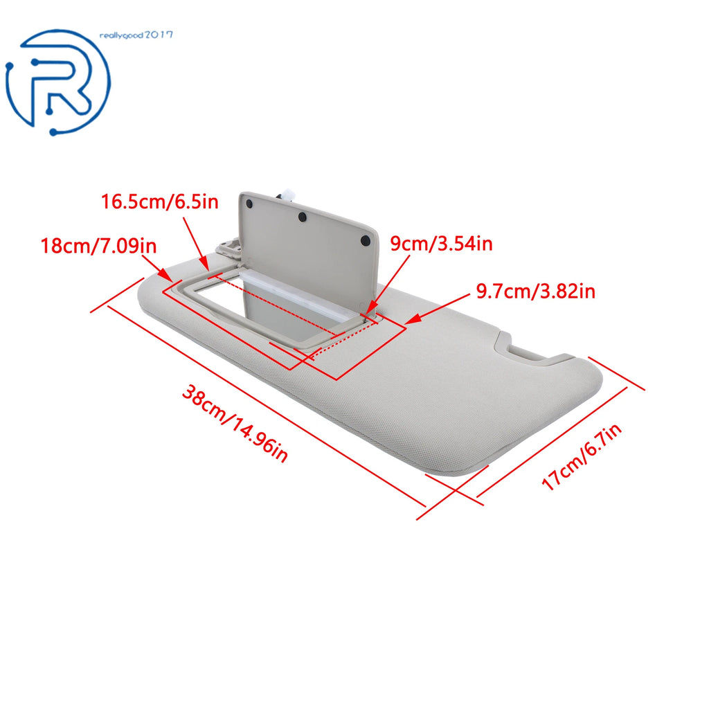Left Side Sunvisor with Lights and Mirror for Nissan Altima (2019-2024)