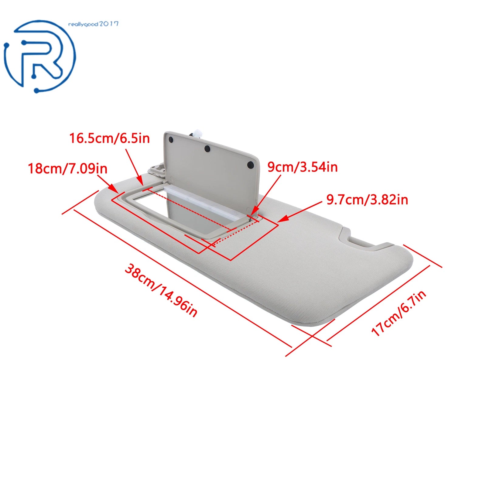Left Side Sunvisor with Lights and Mirror for Nissan Altima (2019-2024)