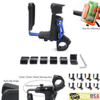 Adjustable Handlebar Cup Holder Mount for Motorcycle Bicycle (22mm, 25mm, 28mm)