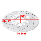 2X Cross Drilled Aluminum Brake Disc Cover for Car Wheel Decor 2.95"