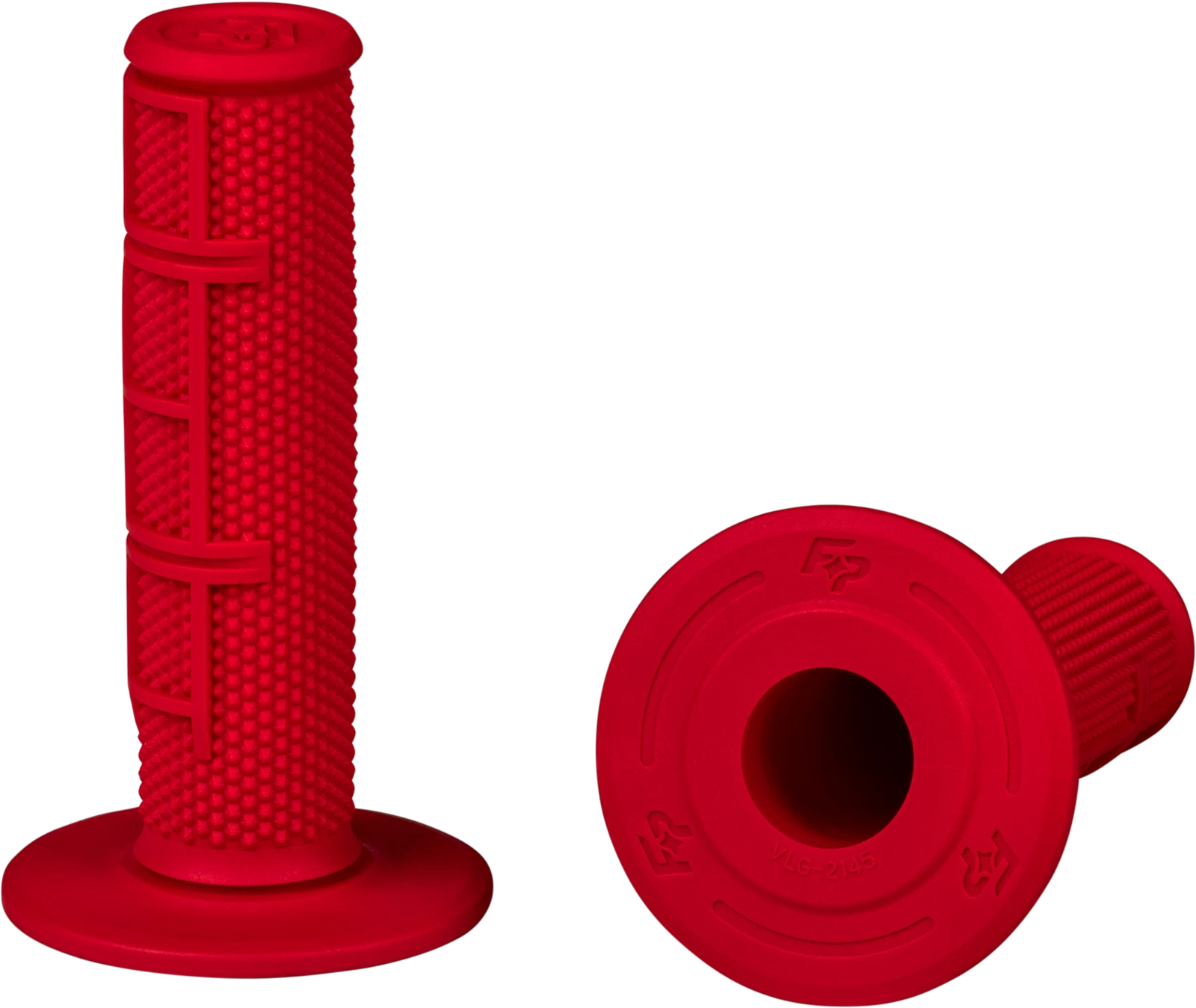 Control Mx Standard Grips for - Red Half Waffle