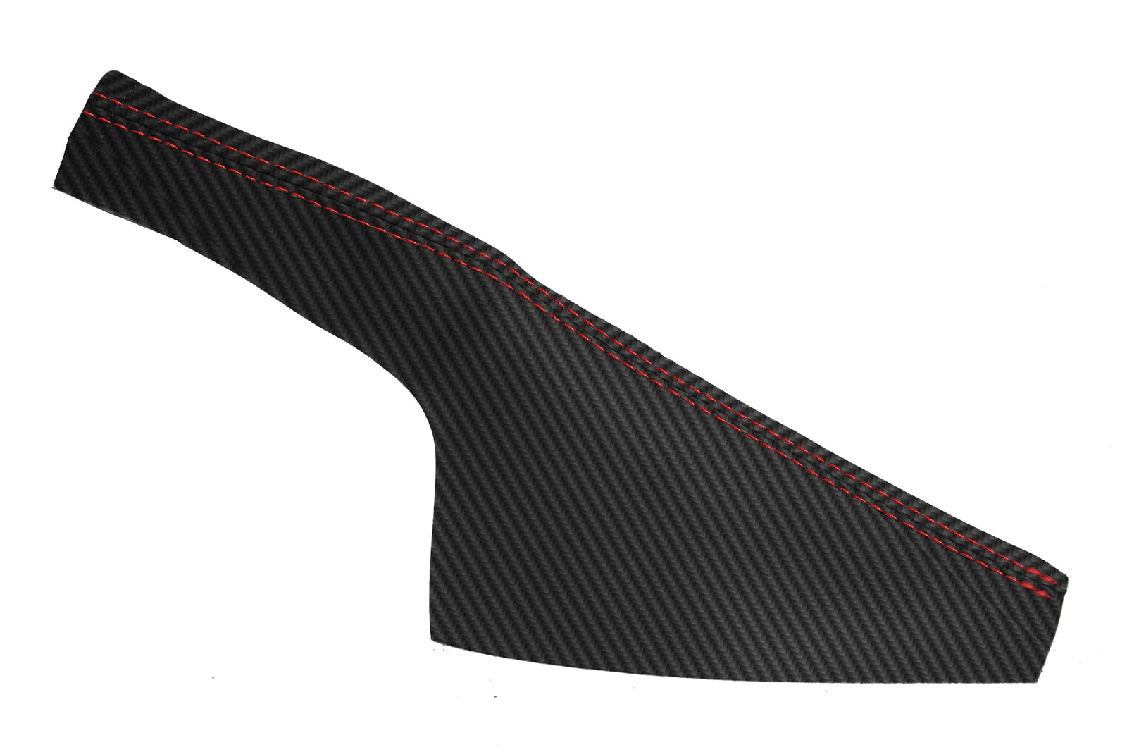 E Brake Boot Cover for Audi TT (1998–2006) Carbon Fiber Red Stitch