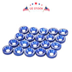 20 PCS Aluminum Fender/Bumper Washer/Bolt Dress Up Kit for Make Model