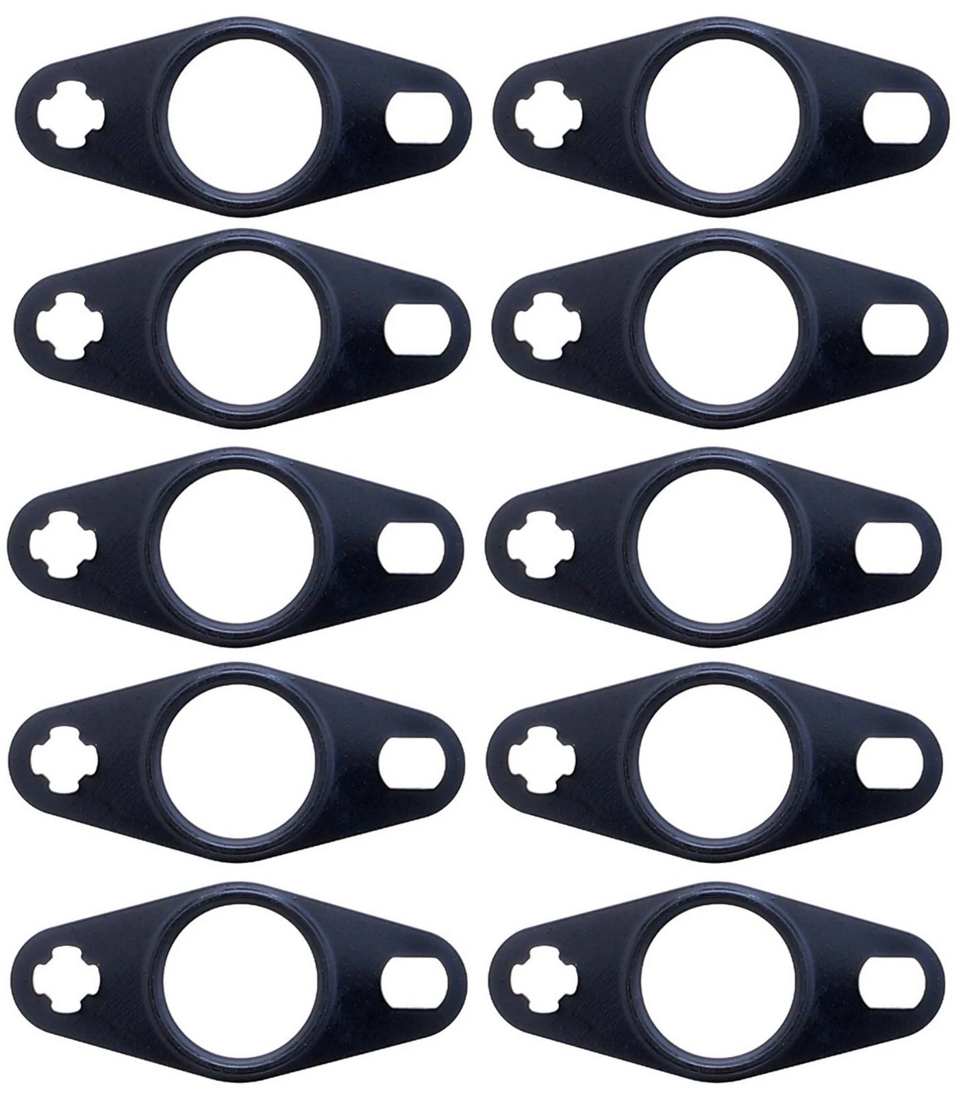 Set of 10 Turbocharger Oil Return Line Gaskets for Audi A4 A6 VW CC Eos
