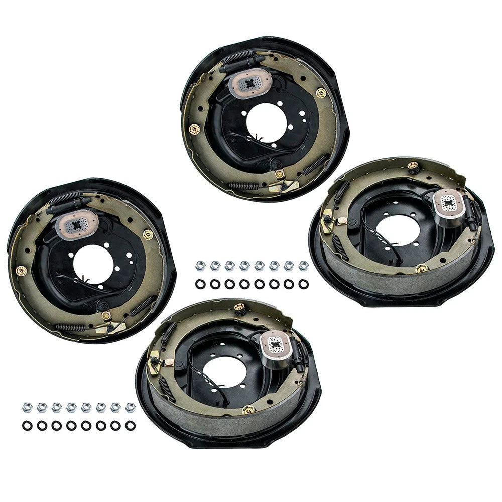 2 Pair Electric Trailer Brake Assembly for Axles 5000-7000 (12" X 2")