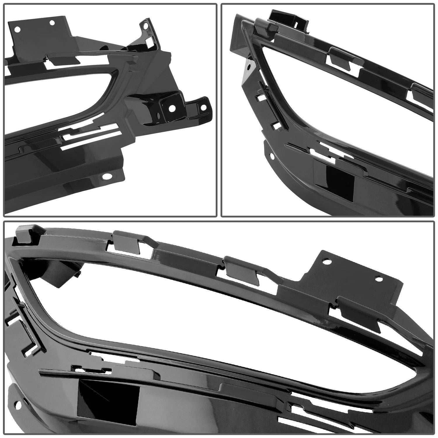 Fog Light Lamp Bezel Cover for Chrysler 200 (2015–2017) - Left Side, Black