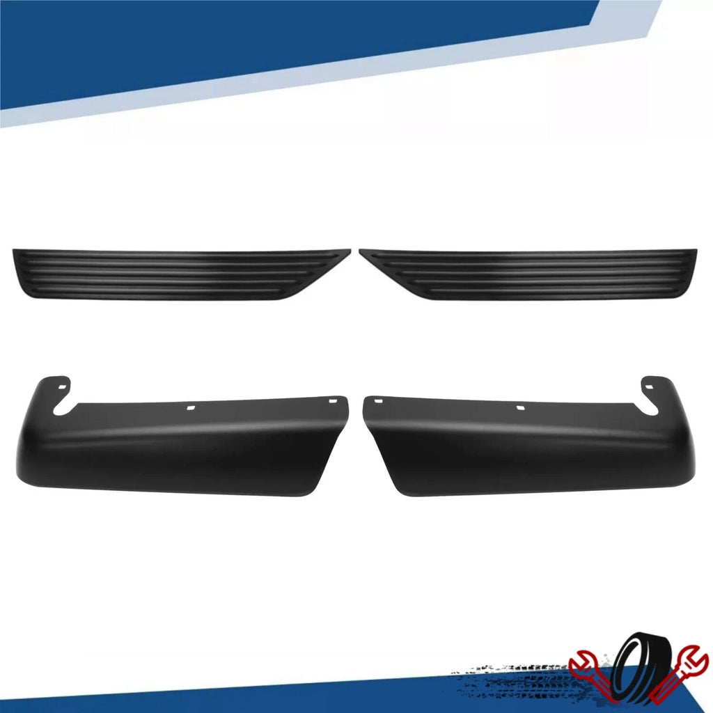 Set of 2 Rear Step Bumper End Caps for Dodge Dakota (1997–2004)