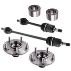Front CV Axle Shaft + Wheel Hub Bearings for Honda Civic 1.8L (2006–2011)