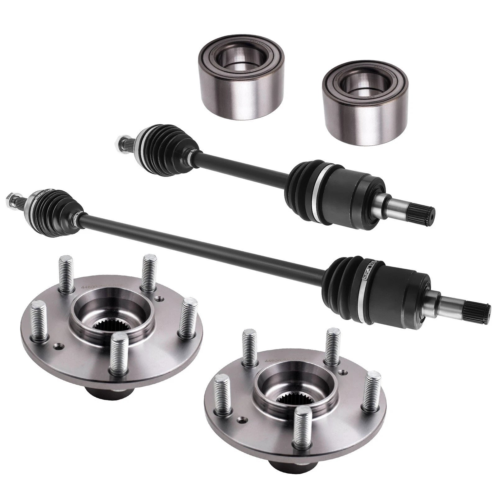 Front CV Axle Shaft + Wheel Hub Bearings for Honda Civic 1.8L (2006–2011)