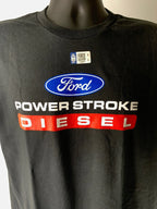 Licensed Ford Power Stroke Diesel Emblem T Shirt Black for Ford Fans (2000–2025)