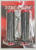 Locking Grips for Honda Yamaha Suzuki ATV (Streamline Pro, Black/Red)