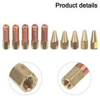 Set of 10 Oxygen Acetylene Welding Nozzles for H012 Torch Applications