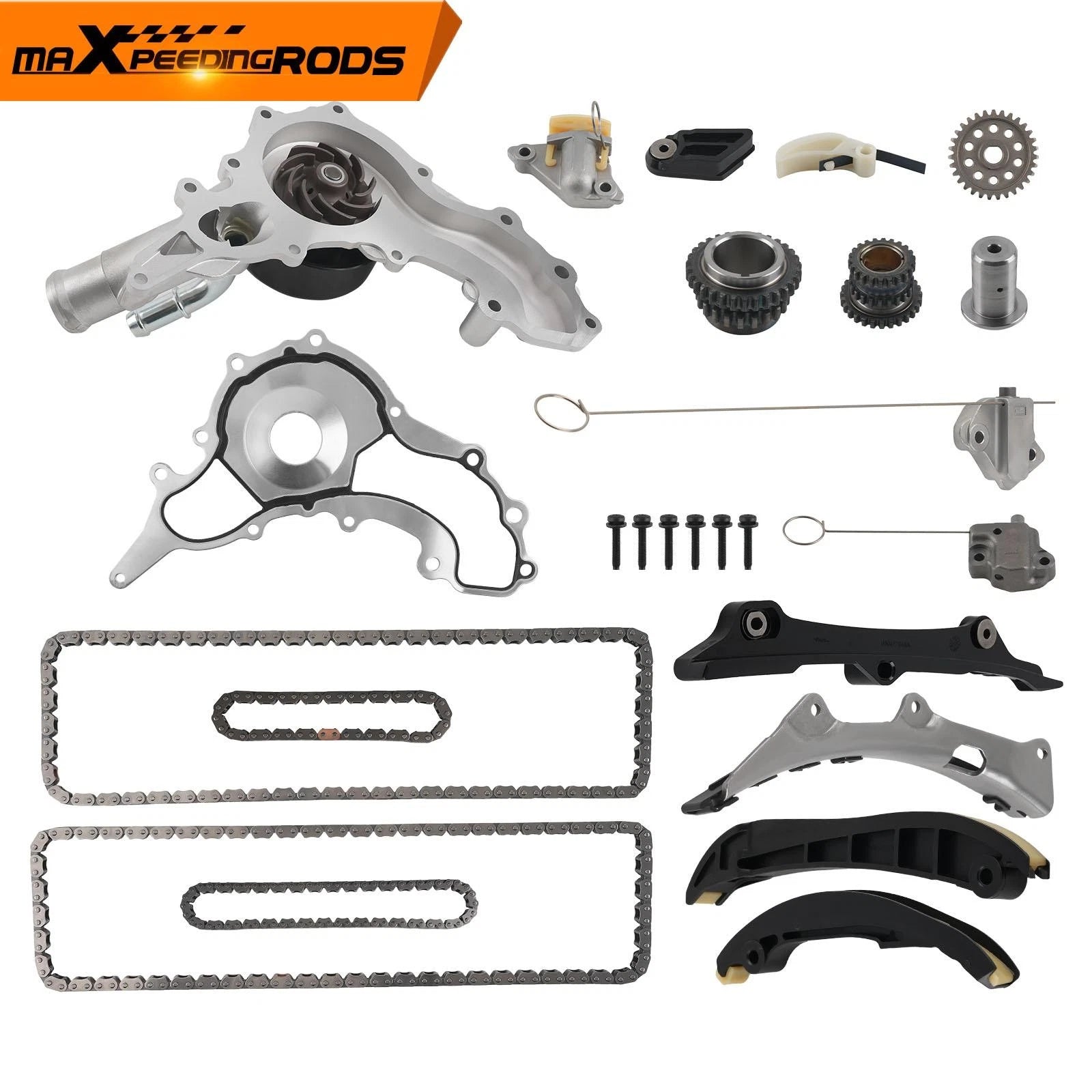 Timing Chain Kit with Water Pump for Chrysler Dodge Jeep Ram 3.6L V6 (2011–2022)
