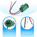 2Pcs Alternator Repair Plug Harness Connector for Toyota Honda 
