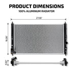 Aluminum Radiator for Mitsubishi Outlander Sport RVR (2016–2022) 2.0L 2.4L 13525