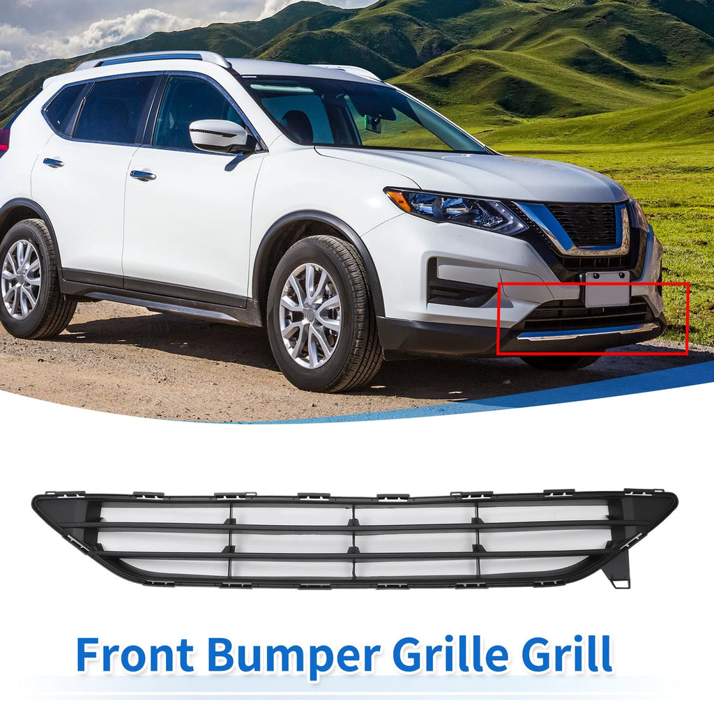 Front Lower Hood Bumper Grille Grill for Nissan Rogue (2016–2020) No.622546FL0A