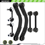 Set of 6 Rear Upper Lower Control Arms w/ Ball Joints for Jeep Patriot (2007–2017)