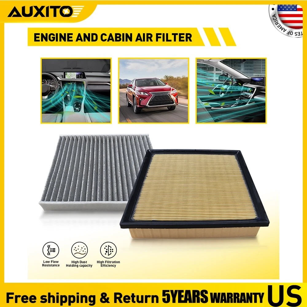 Combo Set Engine & Cabin Air Filter for Lexus RX350/RX350L (2016–2022)