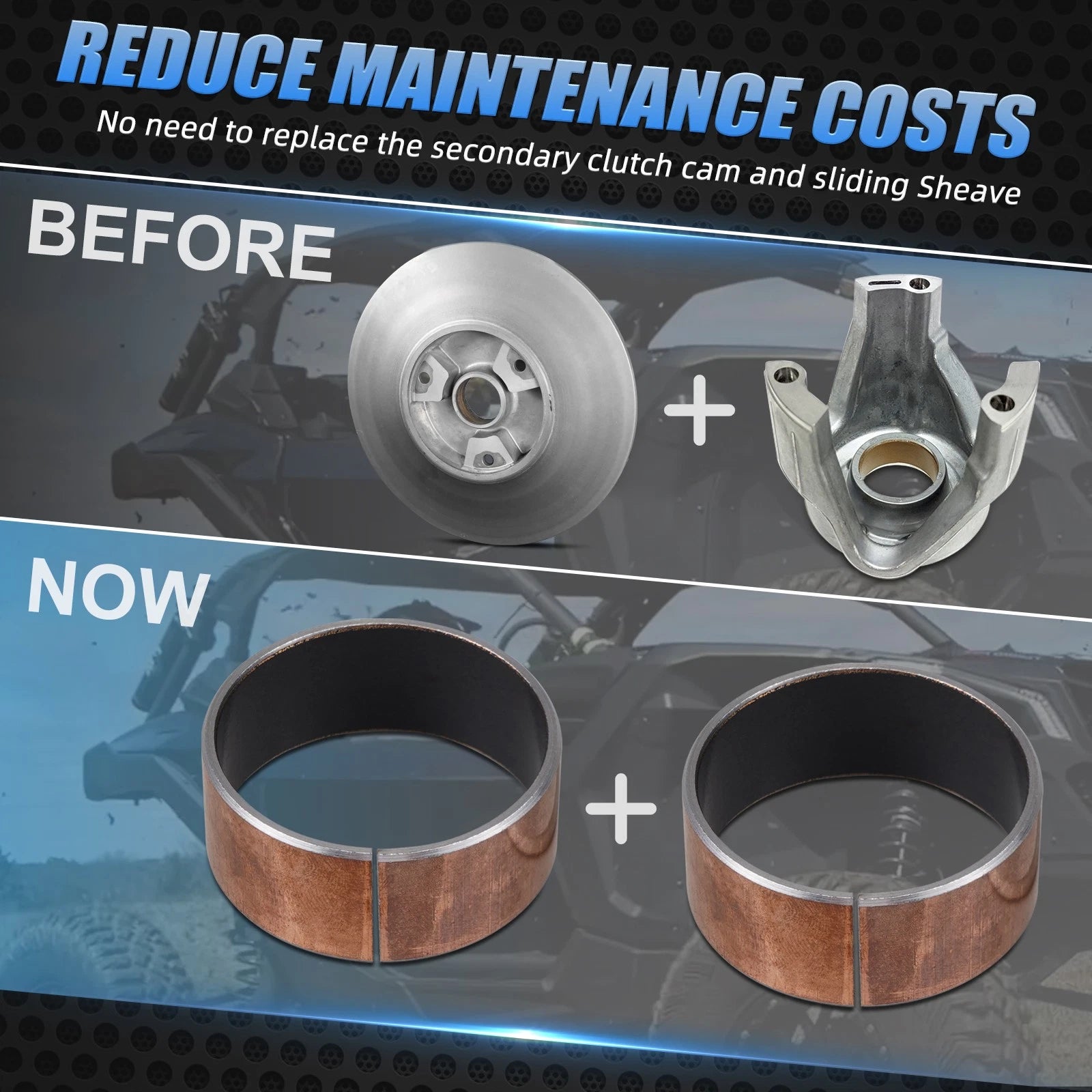 Clutch Oilless Bushing for Can-Am Maverick X3 RR (2018–2022)