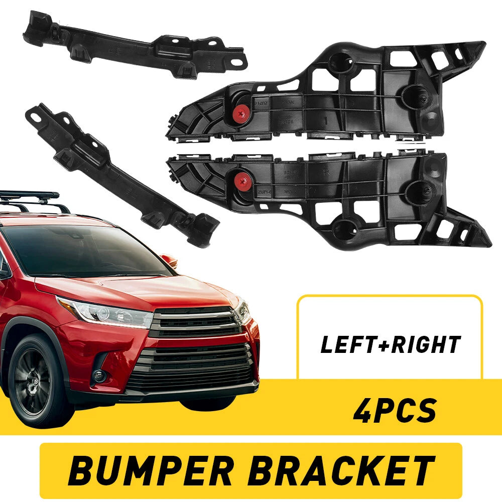 Set of 4 Front Bumper Support Brackets for Toyota Highlander (2014–2019)