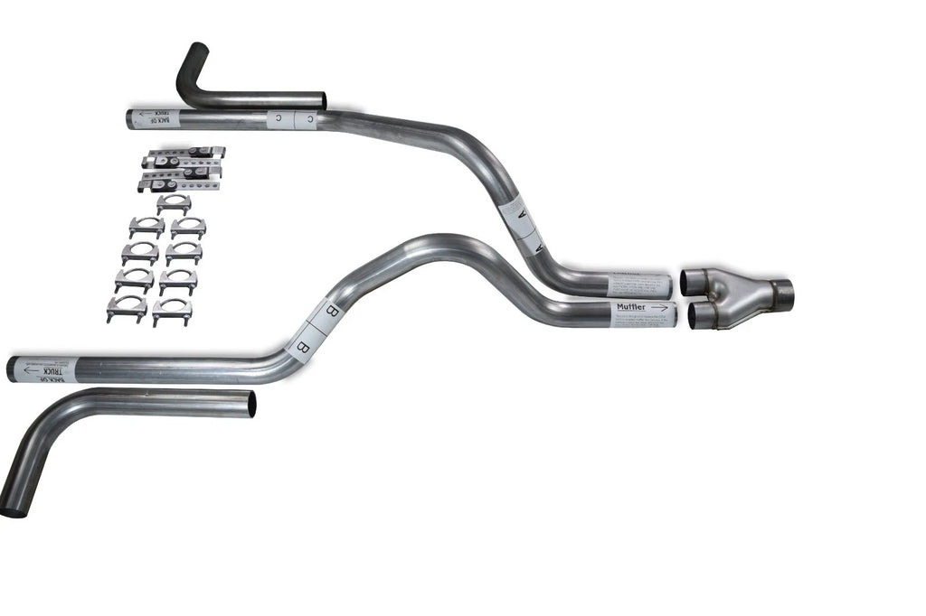 2.5" Dual Exhaust Kit for Dodge Dakota (1997–2005) - Y Pipe, Side Exit