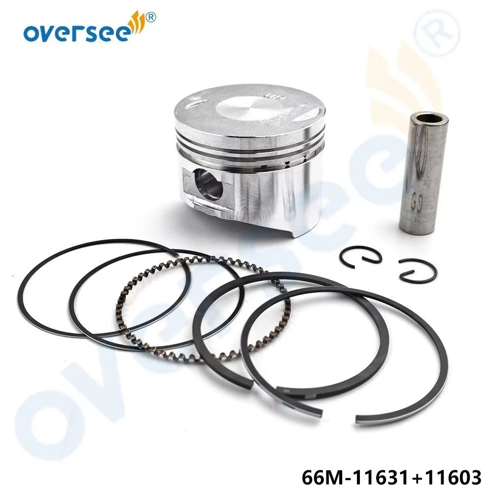 Piston Set STD with Rings for Yamaha 9.9HP 15HP 4-Stroke (1996)