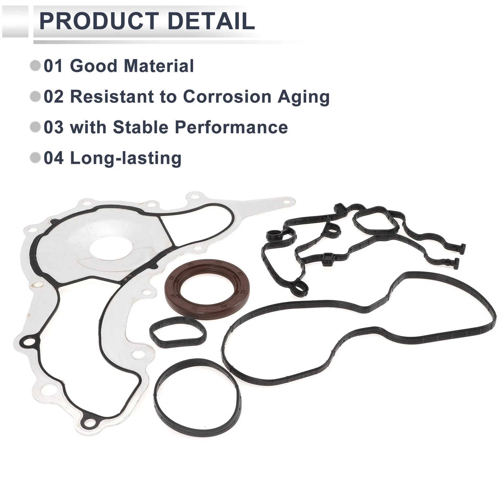 Set of 2 Engine Timing Cover Gasket TCS46162 for Jeep Wrangler (2012–2016)