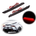 Set of 2 Smoke Lens Red LED Rear Fog Lights for Toyota GR Supra (2020–2024)