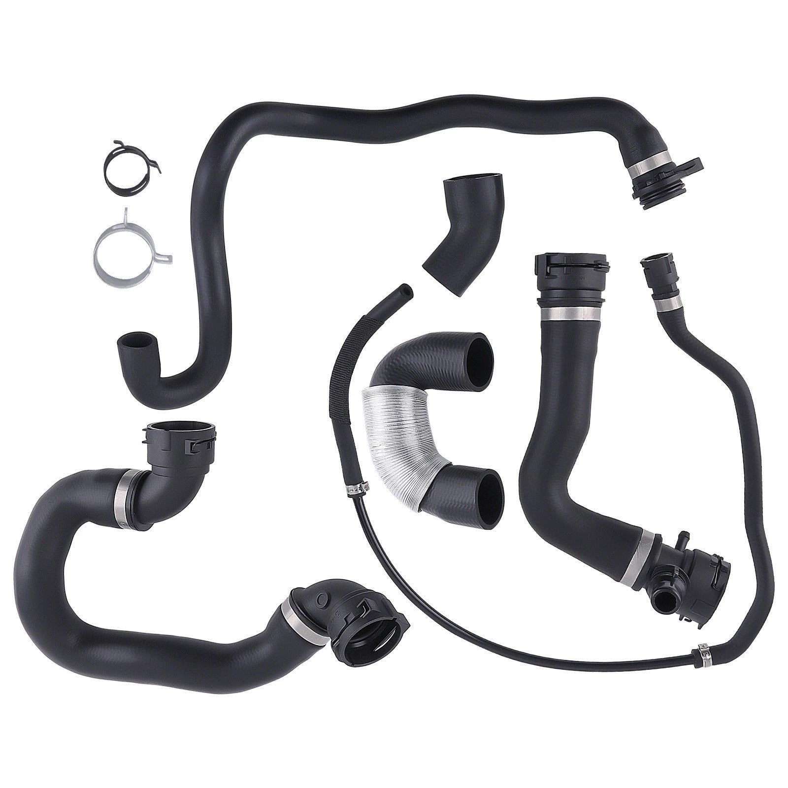 6x Radiator Coolant Water Hose Pipe Kit for BMW 335i xDrive (2009–2010) 17128570061