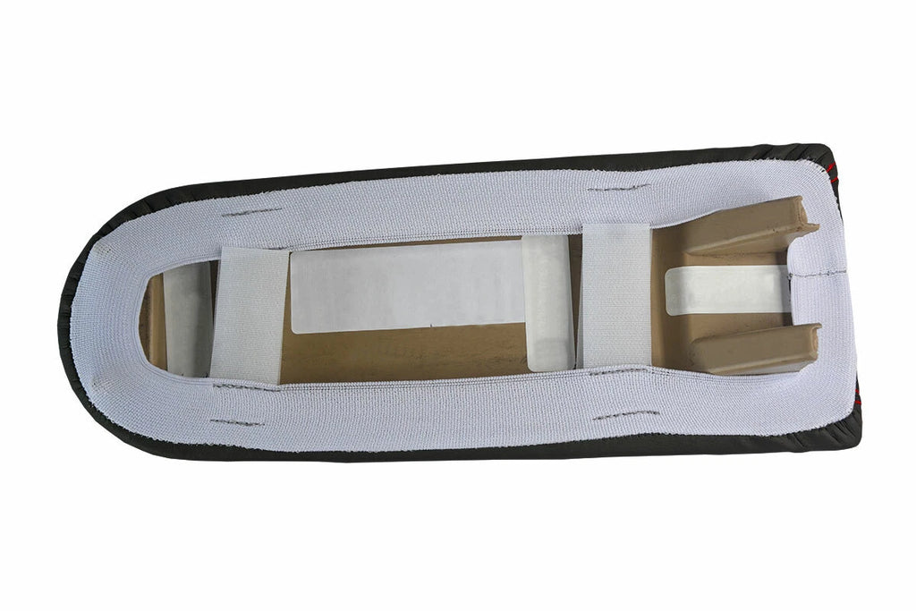 Console Lid Pull Over Cover Leather for VW Jetta Vento (1999–2004) Red Stitch