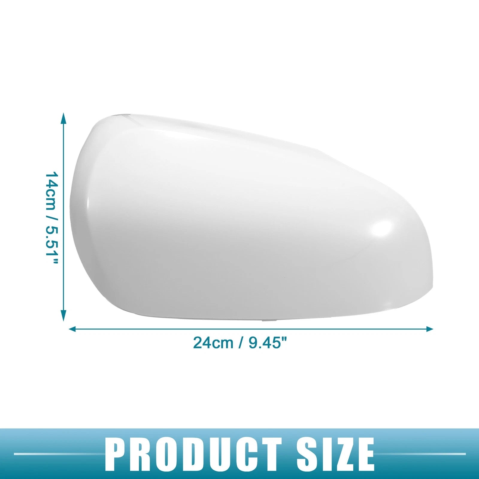 Rearview Mirror Cover for Toyota Prius C (2012–2018) Right Door White