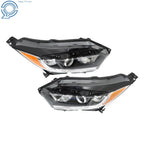 Set of 2 Halogen Headlight Assemblies with LED DRL for Honda HR-V (2019-2021)