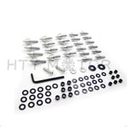 Silver Motorcycle Fairing Bolts Kit for Suzuki GSXR1000 (2003–2004)