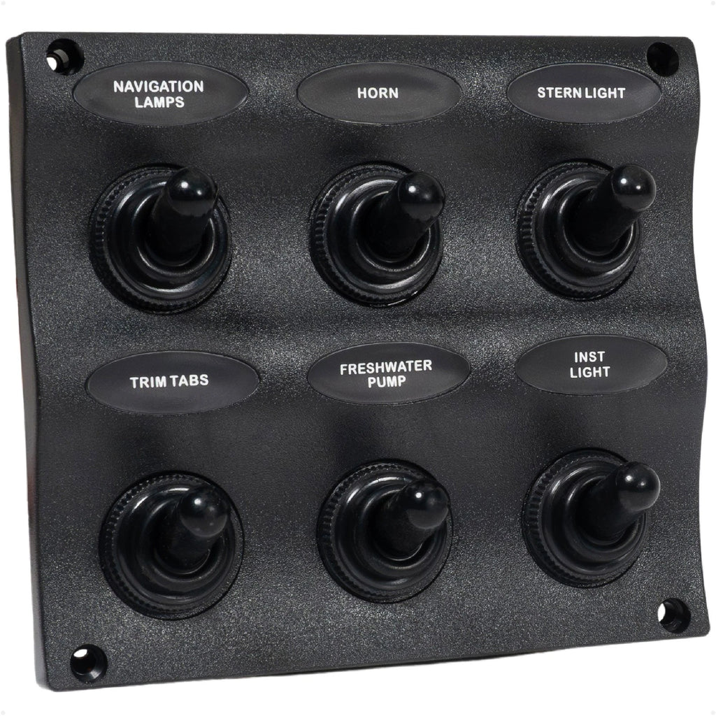 6 Gang Toggle Switch Panel for Marine Applications (FO2652)