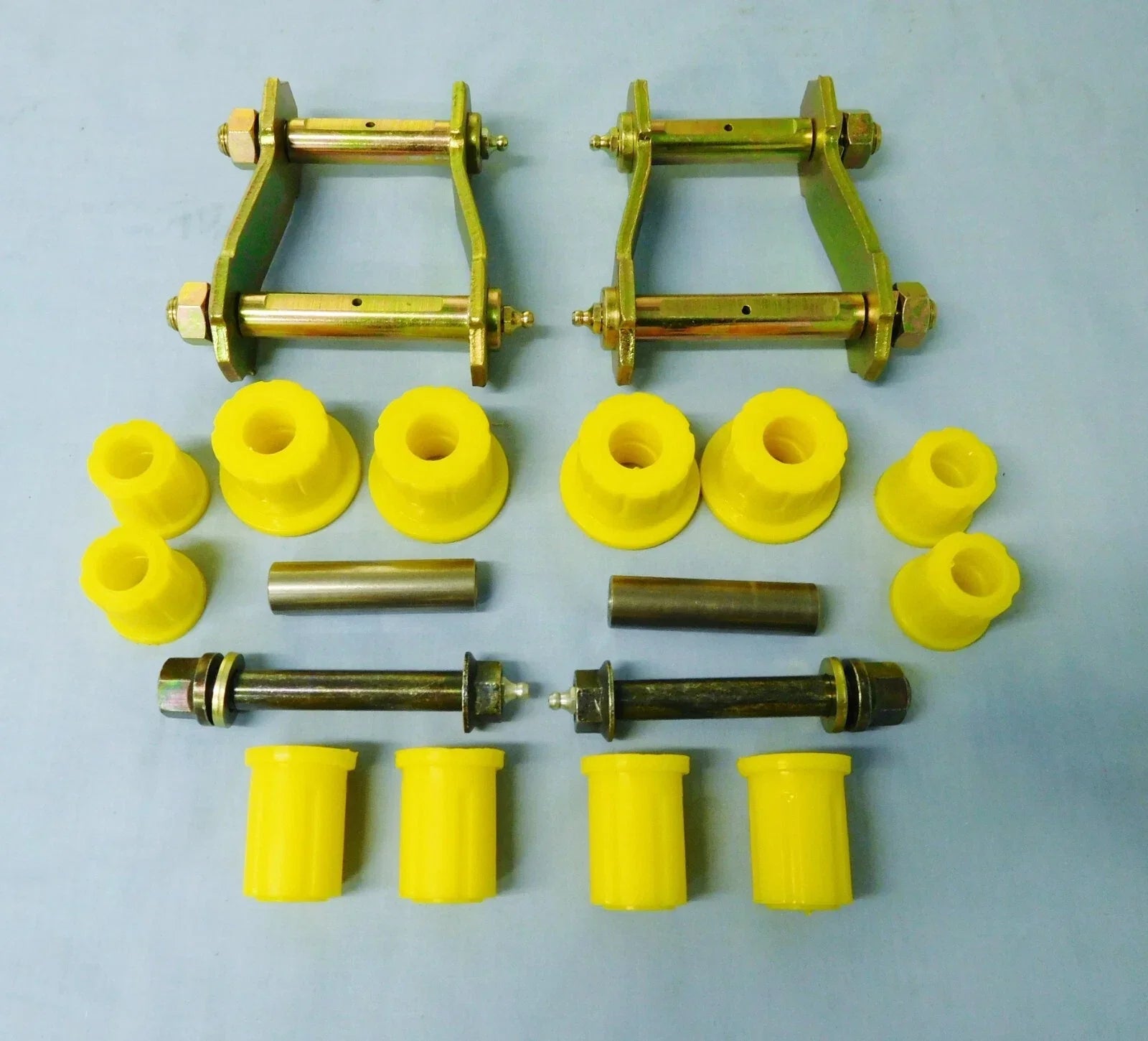Rear Greasable Spring Shackles & Poly Bushes for Hilux RN85 2WD (1988-1997)