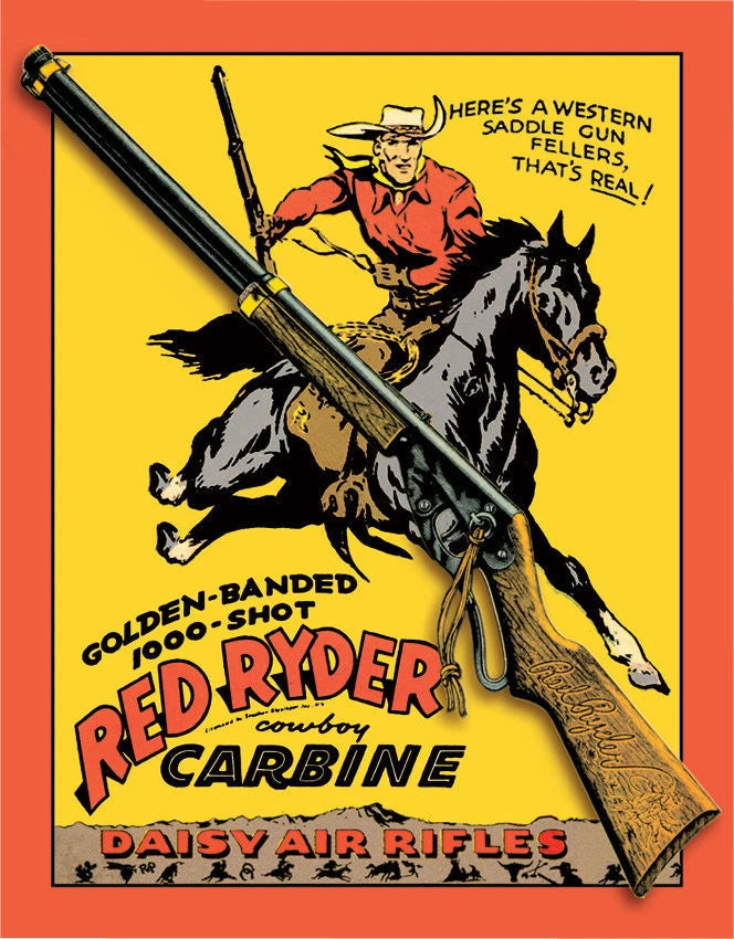 Vintage Replica Tin Metal Sign for Red Ryder Daisy Air Rifle (953)