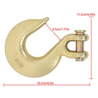 Set of 4 Clevis Slip Hooks 1/2"