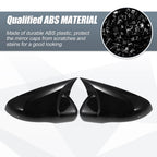 Pair Rearview Mirror Cover Overlay Gloss Black for Volkswagen Golf 6 MK6 (2009–2013)
