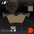 Set of 4 Rear Ceramic Brake Pads for Mercedes-Benz W205 (2016–2018)