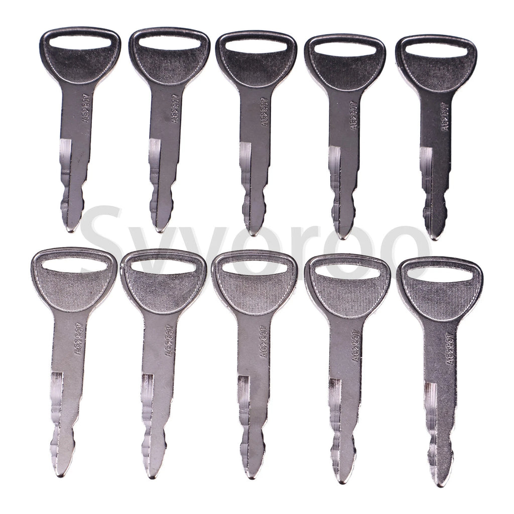 10Pcs Ignition Keys for Toyota Forklift (57591-23330-71, A62597)