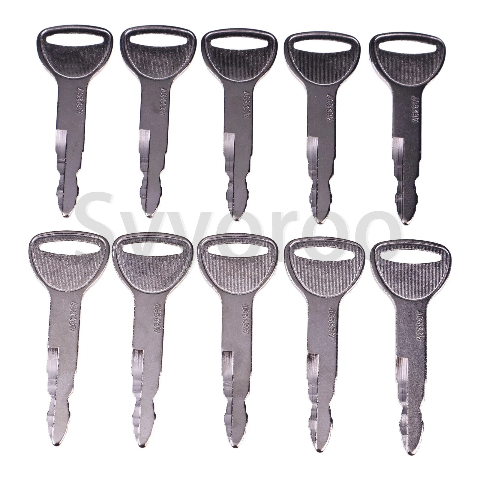 10Pcs Ignition Keys for Toyota Forklift (57591-23330-71, A62597)