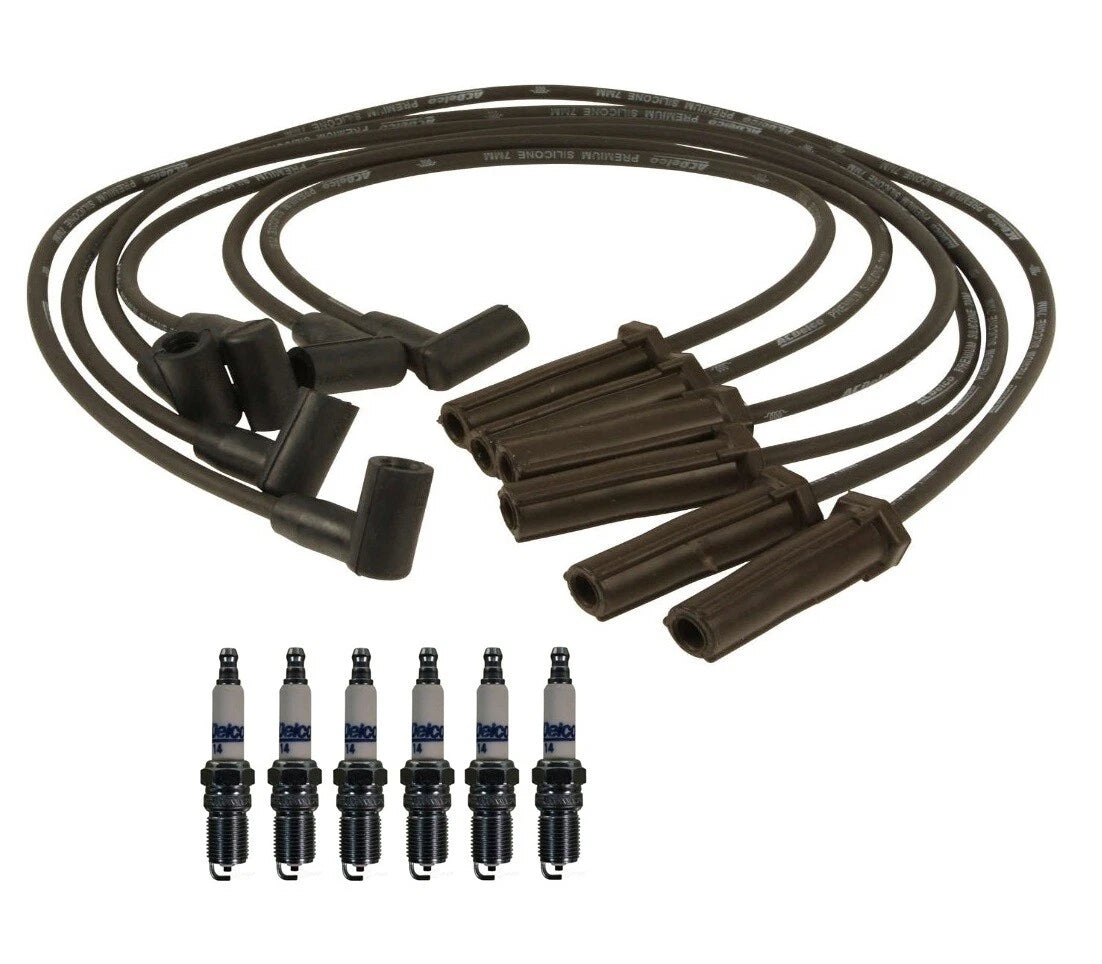 Set of 6 Ignition Wires for Chevy 3.8 VIN K (ACDelco Rapidfire)