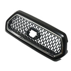 Front Upper Grille for Toyota Tacoma (2016–2021) Matte Black Chrome Gray