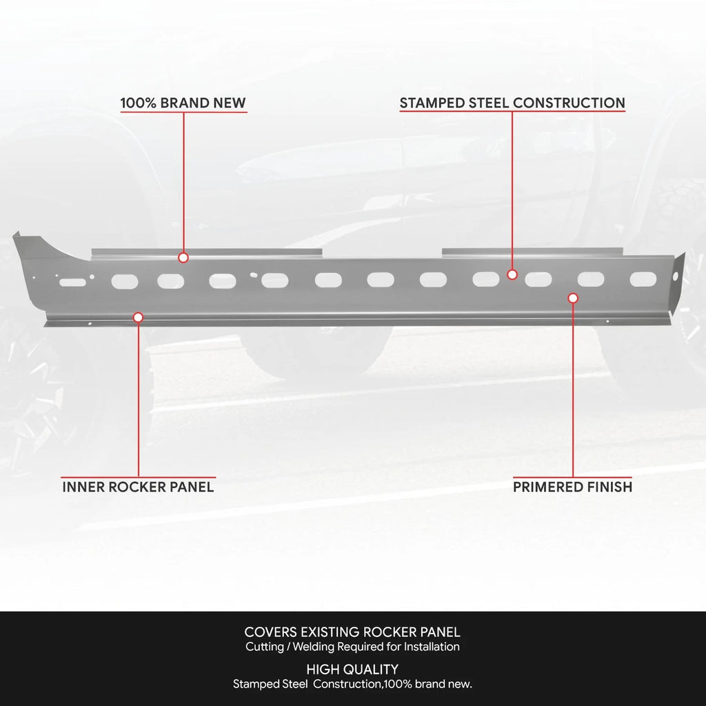 Pair of Inner Rocker Panels for Dodge Ram 1500 2500 3500 (2002–2009)