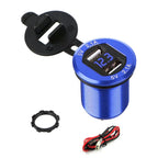 Dual USB Car Charger for Universal Use (12-24V)