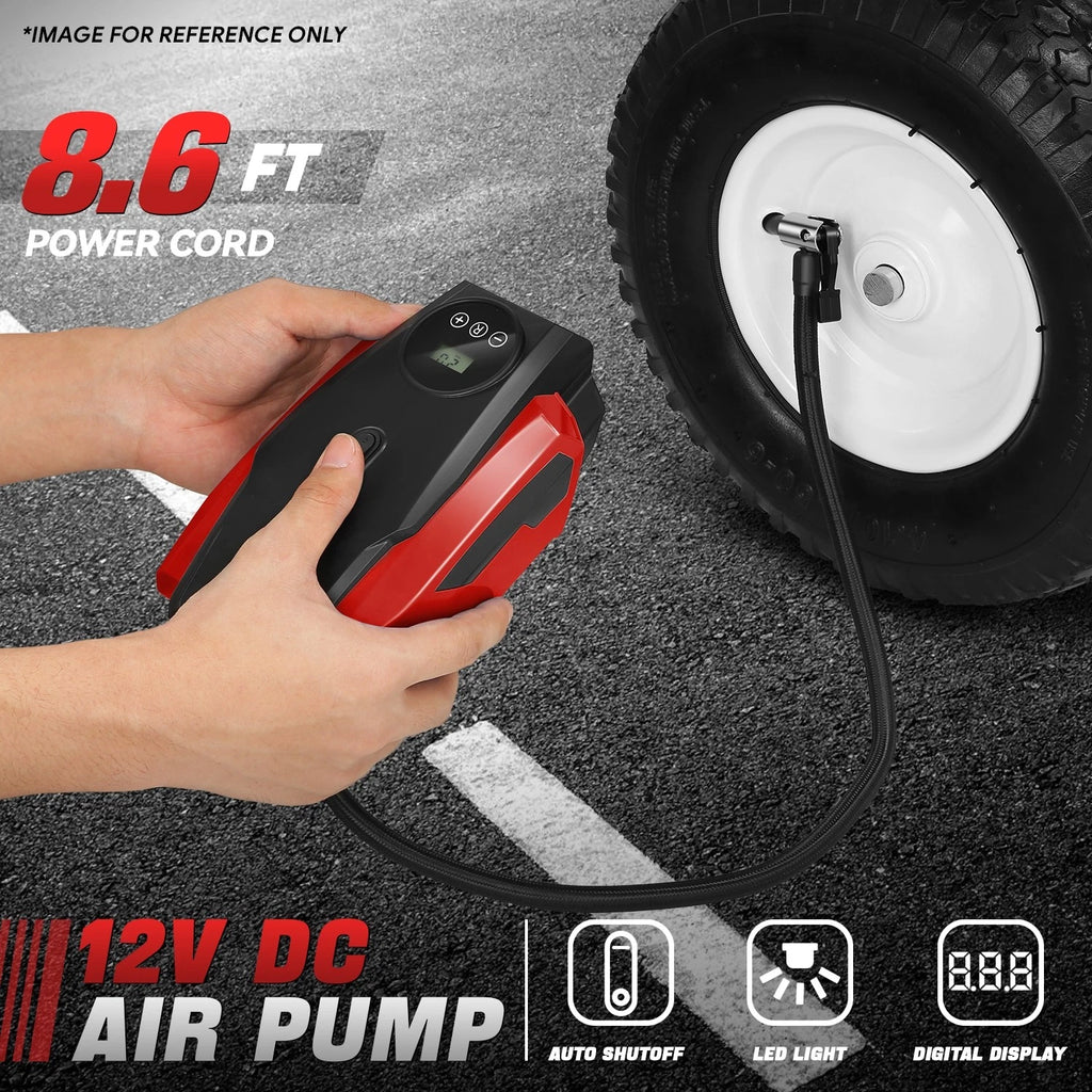 LED Tire Inflator for Portable Air Pump (Auto Shut Off)