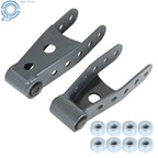 2" - 3" Rear Lowering Drop Shackle Kit for Chevy Silverado 1500 (2007-2018)