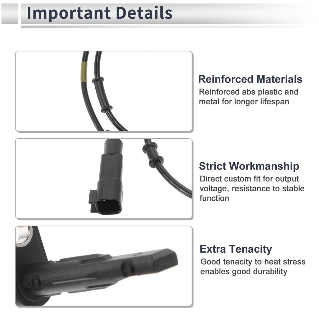 ABS Wheel Speed Sensor for Chevrolet Equinox (2010–2017) Front Left